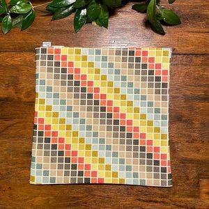 Urban Loft | Diagonal Rainbow Squares Decorative Pillow Case